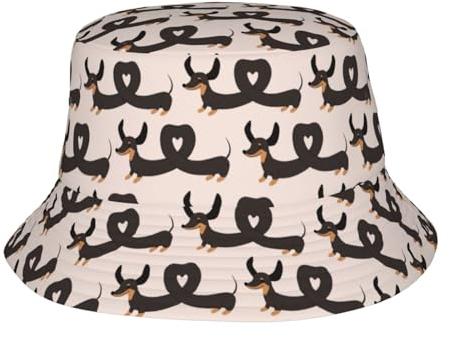 Buckethut Dackel Bucket Hut Atmungsaktive Fischerhut Universal Freizeithut Für Sommer, Herren, Jagd