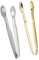 Cabilock 2 Pièces pince à sucre en inox sucre de canne pinces à bonbons contenants de collation glaçon porte-sucre Plaque Accessoire pour buffet et goûter Pinces à glace pinces à sucre