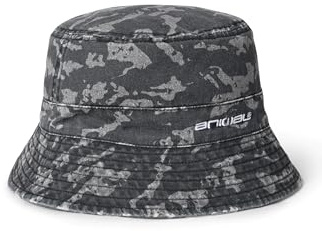 Animal Miles Men's Bucket Hat - Lightweight Cap in UV Protect Max Fabric - Spring Summer, Outdoors, Trekking Black Camo ONE