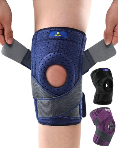 ABYON Rodilleras Menisco y Ligamento Ajustable para Mujeres y Hombres Artritis, Lesión de Ligamentos, Desgarro de Menisco, Tendinitis, Correr, Sentadillas, Deportes Dolor Articular (4XL/5XL)