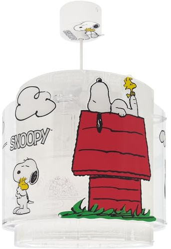 Dalber kinderlampe Pendelleuchte Hängelampe Snoopy, 76302, E27, Weiß | Hängelampe; Deckenleuchte; Kinderzimmer; E27 - 1 x 15W