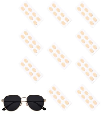 Générique Protège-nez pour Lunettes - Coussinets Fins Adaptés aux Lunettes de Vue et de Soleil,À Remplacer Pour Travail Sport Vacances Bureau Maquillage