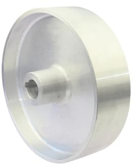 Rueda de accionamiento for lijadora de banda de aluminio de 200 x 54 x 24/19 mm con ranura for llave de 10 x 6 mm(ID 24mm Keyway 6x3mm)