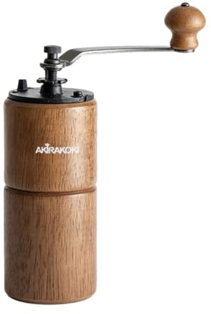 mophrati Molinillo Manual de Para madera, artesanía exquisita, núcleo de molienda ajustable, molino granos para café y hogar, rebaba segura para contacto con alimentos, Oscuro A15B