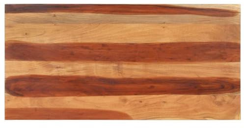 Teenpull Bordsskiva 120 x 60 cm, massivt trä, rosenträ, skrivbordsskiva med naturlig finish, robust bänkskiva för matsal, dator, kontorsbord, hållbara möbler