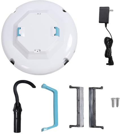 Robot Nettoyeur de Piscine Automatique sans Fil – Aspirateur Puissant de 120 Minutes pour piscines creusées jusqu'à 1 000 Pieds carrés, démarrage à Un Bouton pour Un Nettoyage