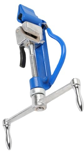 Healeved Outil de Cerclage en Acier Inoxydable Bleu avec Mécanisme à Vis pour Serrage et Découpe, pour Environnements Extérieurs et Usage Professionnel