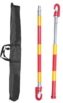 Goddlgjik 8T Tragfähigkeit-Abschleppstange 187CM für Pkw Universell | mit Federpuffer & Tragetasche, Universell für Kfz, SUV, LKW, Geländewagen, Pannenhilfe Anhängerkupplung
