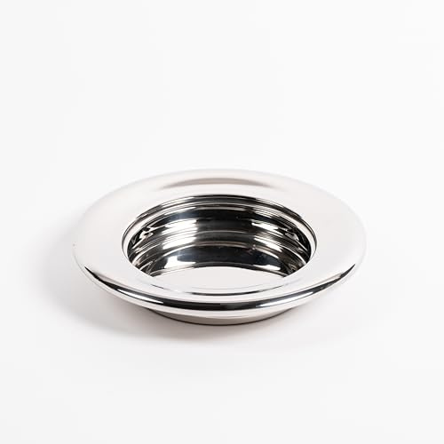 RemembranceWare: Communion Stacking Bread Plate - Silver Finish: Stainless Steel / Holds Up to 750 Pieces of Communion Bread / Works with Bread Plate Insert / Stackable