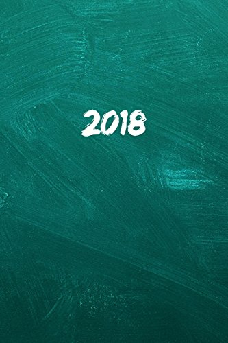 2018: Kalender/Terminplaner: 1 Woche auf 2 Seiten, Format ca. A5, Cover Schultafel