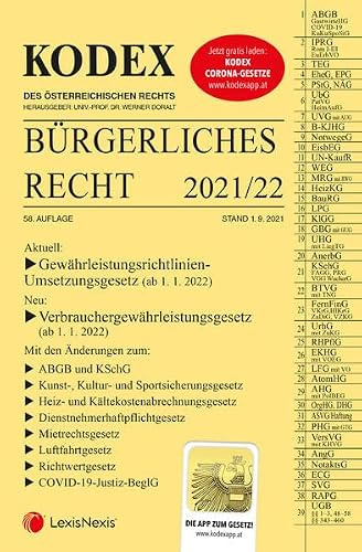 KODEX Bürgerliches Recht 2021/22 - inkl. App
