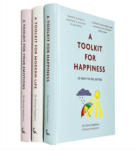 Dr Emma Hepburn collection 3 Books set (A Toolkit For Happiness, A Toolkit For Mordern life, A Tookit For Your Emotions)