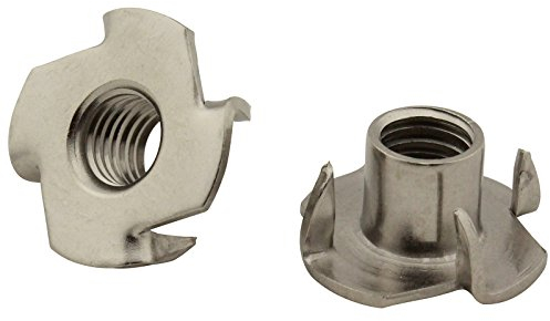 20 Stück Einschlagmuttern (mit 4 Einschlagspitzen) - M5 - rostfreier Edelstahl A2 (V2A) - SC9105 | SC-Normteile
