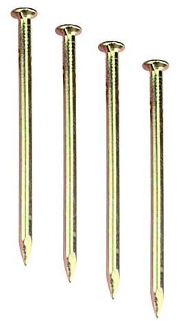 Runxingfu Fixations Outils Matériel Tête Ronde Clous - 25-100mm Décoratifs Artisanat Projets Laiton Clous Mur Broches Bois Fix Panneau Fil Suspendu Photos Art Image Cadres or Clou 24-540 Pcs