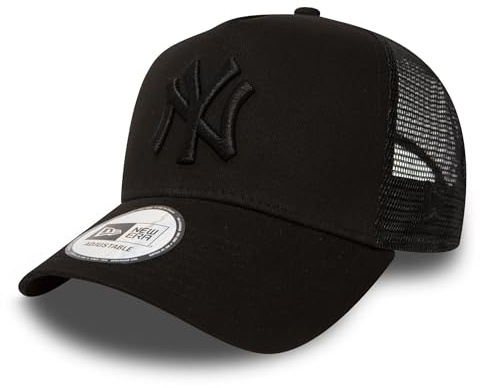 New Era New York Yankees MLB Clean Nero 9Forty A-Frame Berretto da Camionista Regolabile per Bambini