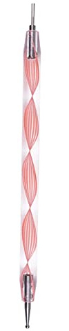 Easy PaperArt Spiralförmige Doppelkopf-Quilling-Schlitzwerkzeug, Prägekarton, Papier, Blumen, Nagelkunst, Punktierwerkzeuge, Knitterstift, Keramik, Ton, Modellierwerkzeug (Rosa)