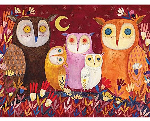 Puzzle 5000 Teile, Puzzle Erwachsene 5000 Teile, Eulenfamilie Impossible Puzzle, Puzzle Kinder Mädchen, Geschicklichkeitsspiel für die ganze Familie, Puzzle Erwachsene 5000 Teile-61.61x41.53 Zoll (15