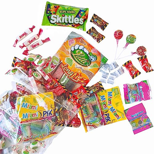 Assortiment de Bonbons Vegans - 80 Bonbons de Marque dans un Sachet Unique de Qualité pour Régime Végétarien et Végétalien - 10 Types de Friandises Sweets - Vegan Bag by Original Candy
