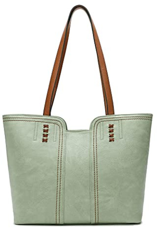 Montana West Tote Bag for Women Top Handle Satchel Purse Oversized Shoulder Handbag Hobo Bags Green Christmas Gift MWC-118GN