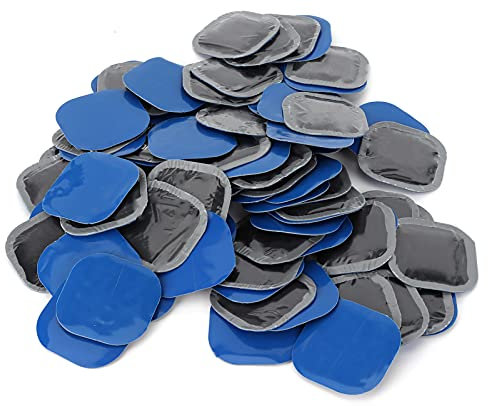 Toppa per Pneumatici Auto, 80 Pezzi Universale Kit Riparazione Pneumatici Auto Moto 45x45mm Riparazione Pneumatici in Gomma Strumento per la Riparazione delle Forature dei Pneumatici