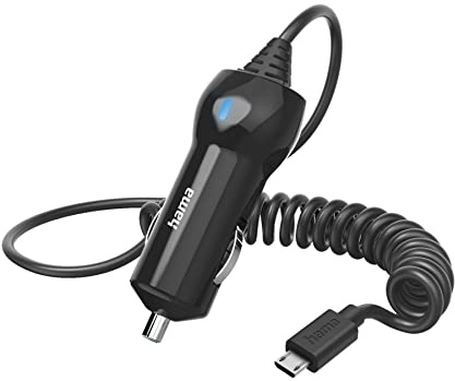 Hama – ‎ KFZ-Ladegerät, Micro-USB-Ausgang, 6 W, 1 Meter, Schwarz