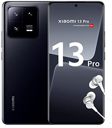 Xiaomi 13 Pro - Smartphone 12+256GB, WQHD+ dynamic 120Hz AMOLED 6.73, Snapdragon 8 gen 2, Leica main camera, 120W HyperCharge, 4820mAh, Ceramic Black (IT + 2 anni garanzia)