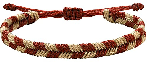 JENDEAR SHINE Geflochtenes Seil Armband für Männer, Personalisiertes, Handgeflochtenes, Verstellbares Nylon Armband, Geburtstags-Freundschaftsgeschenk für Männer.