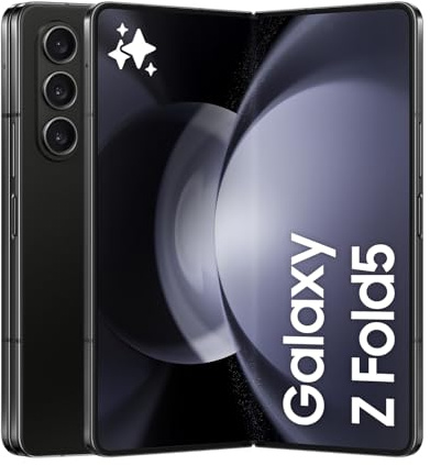 Samsung Galaxy Z Fold5 Faltbares AI-Android-Smartphone ohne Vertrag, Handy, 256 GB, Verlängerte Akku-Laufzeit, HD-Kamera, Phantom Black, Inkl. 36 Monate Herstellergarantie [Exklusiv bei Amazon]
