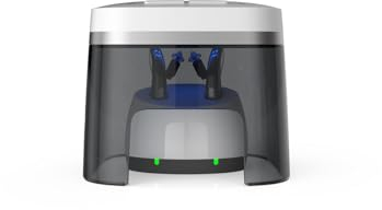 flow-med dry-cap UV 1.1 - Hörgeräte Trockenbox - für Aufladbare Hörgeräte - Gleichzeitiges Aufladen, Reinigen und Trocknen - UV-C-Licht - Effizientes Luftgebläse - USB-C - 2 Modi - Energiesparend