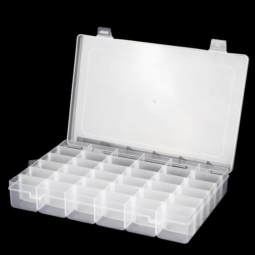 Aufbewahrungsboxen Sortierbox 36 Große Fächer - Plastikbox Mit Deckel Storage Boxes Spielzeug Aufbewahrung Kiste