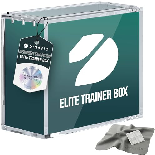 Dinavio Crafthouse Elite Trainer Box Acrylic Display Case Stackable - 8mm + 5mm Ultra Thick Acrylic with N52 Strong Magnets - ETB Case Protector - Compatible with Elite Trainer Boxes