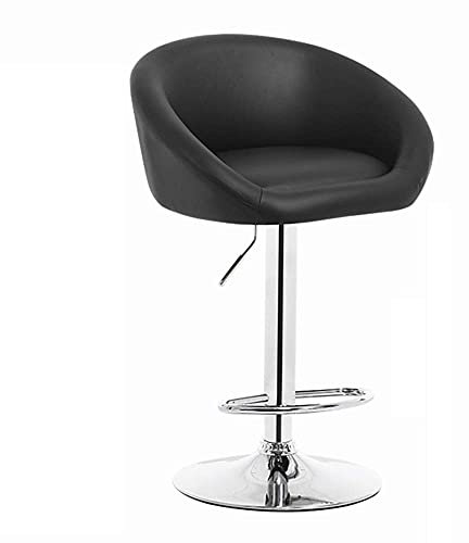 Moderner Barhocker für Kneipen, Barhocker mit drehbarem Lift und Schaumstoffsitz für die Rezeption, hoher Hocker in Blau und Schwarz