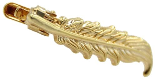 DEARMAMY 4 Stück Krawattenklammern wedlock wedding für vatertag krawattenhalter Kleidung Cinch-Clip Accessoires für Herrenschmuck Hemdklammern Kupfer Golden