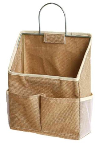 Fangxuee Borsa Portaoggetti da Appendere alla Parete del Dormitorio, Porta del Muro, Scrivania, Borsa in Tessuto, Cestino per Organizzazione CD e Riviste,