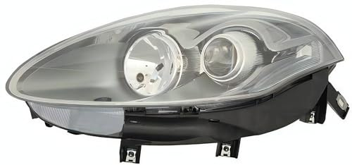 PROPOSTEONLINE Fanale realizzato per Fiat BRAVO 2010> Sinistro H1 alogeno c/Motore elett. c/indicatore direz. Parabola Grigio scuro 51877884