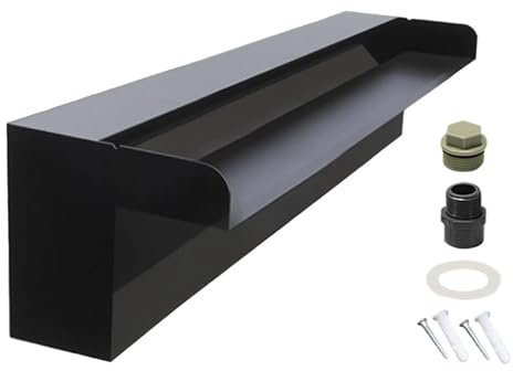 Kit Fontana Cascata Spillway Piscina Fontana Acciaio Inox, Spillway Caratteristica Acqua Per Stagno Sorgente Termale Hotel Hall, Montaggio a Parete fontana