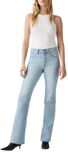 Levi's Wedgie Boot Pants Donna, Blasted Stone Clean, 29W / 30L