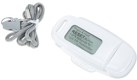 Kisangel Portable Pedometer Usb Charging Plastic Pedometer for Small for Fitness Gadgets and Step Counting Wristband Ankle