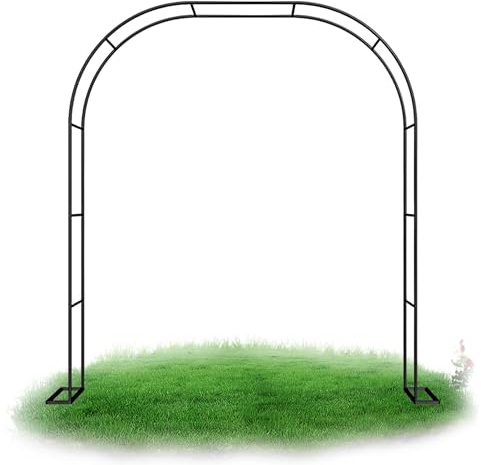 Arche de jardin en métal pour plantes grimpantes - 3 m - Durable et résistant aux intempéries - Résistant à la rouille - Pour intérieur et extérieur - 3 m x 2,2 m x 25 cm