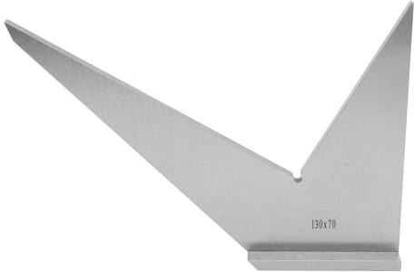 Righello angolare 30 45 90 120 gradi in acciaio al carbonio DIN 875/2 Goniometro standard di grado industriale con base stabile per ingegnere macchinista Strumento di misurazione
