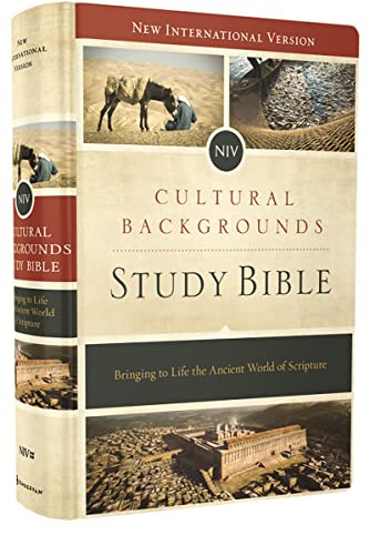 NIV, Cultural Backgrounds Study Bible (Context Changes Everything), Hardcover, Red Letter: Bringing to Life the Ancient World of Scripture