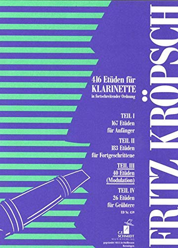 C.F. Schmidt Musikverlag 40 Etüden zur Modulation : für Klarinette