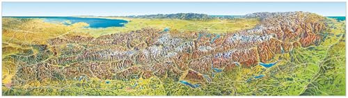 MARCO POLO Das Große Alpen Panorama Sommer, plano in Hülse: 1:400000 (MARCO POLO Panorama)