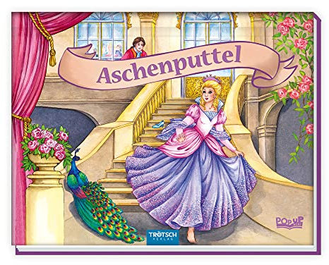 TRÖTSCH - Mini-Pop-up-Buch Aschenputtel | Handliches Märchenbuch mit aufklappbaren 3D-Szenen: Liebevoll illustriertes Kinderbuch zum Vorlesen, ideal als kleines Mitbringsel | Ab 3 Jahren