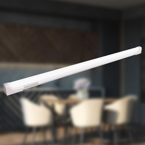 TELEFUNKEN - LED Unterbauleuchte, 57,4 cm, Küche, LED Leiste Küchenschrank, Werkstattlampe, Neutralweißes Licht, 8 W, 800 Lumen, Weiß