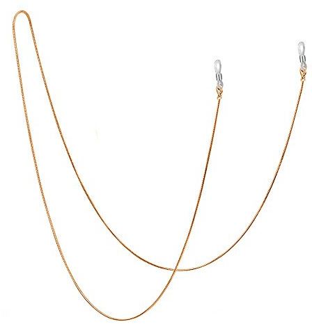 Jmkcoz Stainless Steel Eyeglass Holder Chain 80cm Eyeglass Necklace Chain, Gold