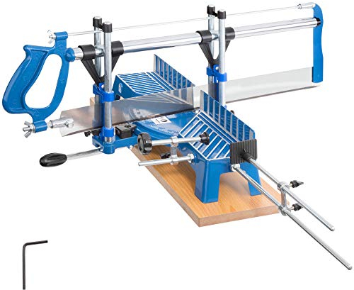 TecTake Gehrungssäge Winkelsäge | 11 vordefinierte Winkeleinstellungen | Regulierbare Schnitttiefen | Klingenlänge: 550 mm