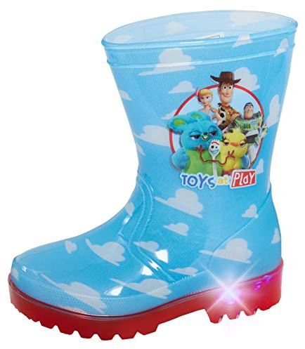 Disney Toy Story - Botas de goma luminosas para niños y niñas, Azul (azul), 29 EU
