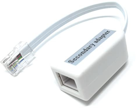 RJ45 to BT Socket Adaptor for Secondary Phone Line Telephone Converter With Cable