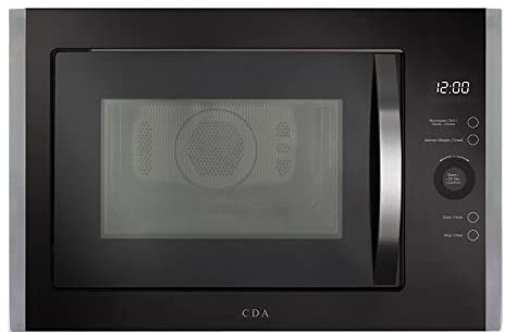 25L Stainless Steel & Black Built In 900W Microwave, Grill & Convection Oven
